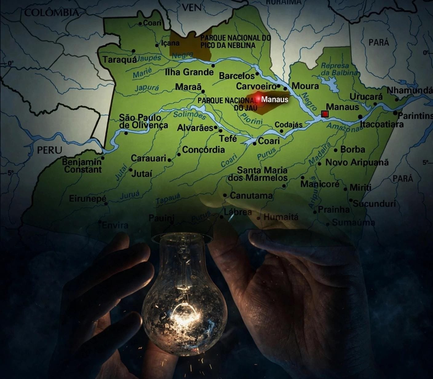 Concessionária programa cortes de energia em Manaus